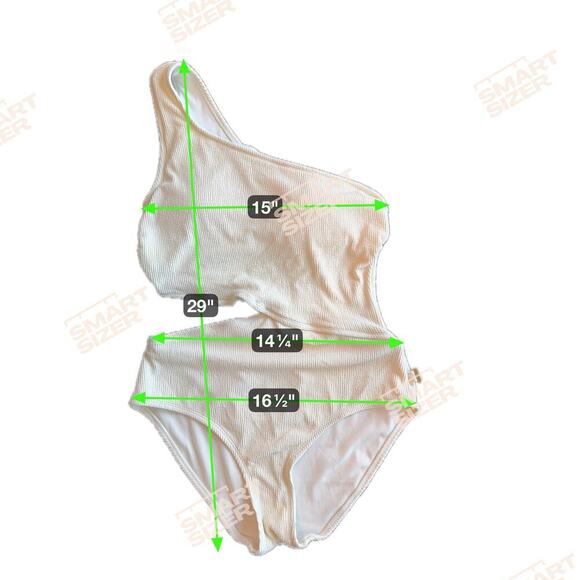 New MICHAEL KORS One Shoulder One-Piece Side Cutout Swimsuit Women's Sz 14 - Picture 10 of 10
